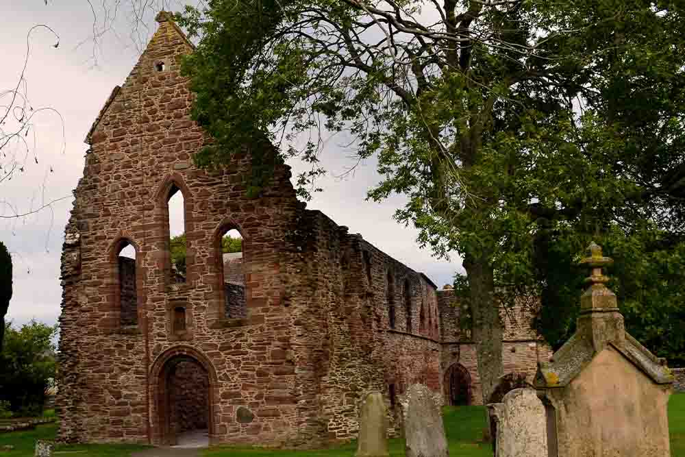 Beauly Priory from the outside.