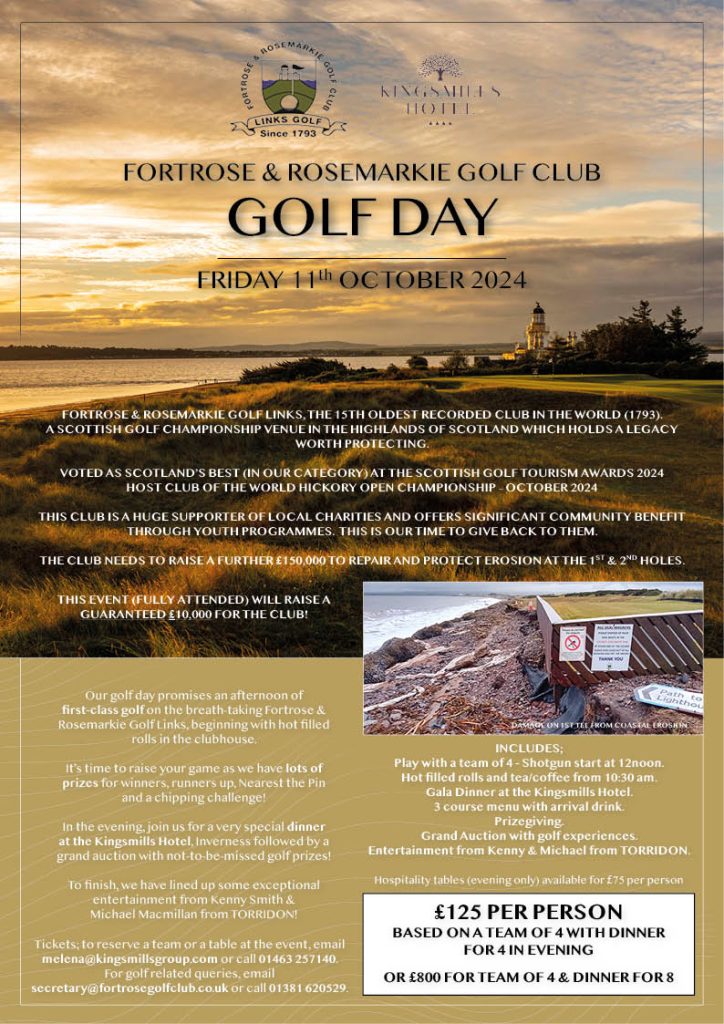 Fortrose Golf Day 2024 Poster