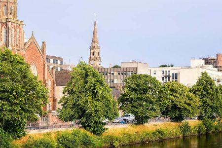 Cathedral over the River Ness in Inverness