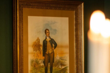 Robert Burns painting in the Adams Room at Kingsmills Hotel